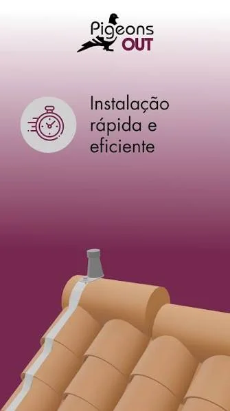 Proteção contra pombos